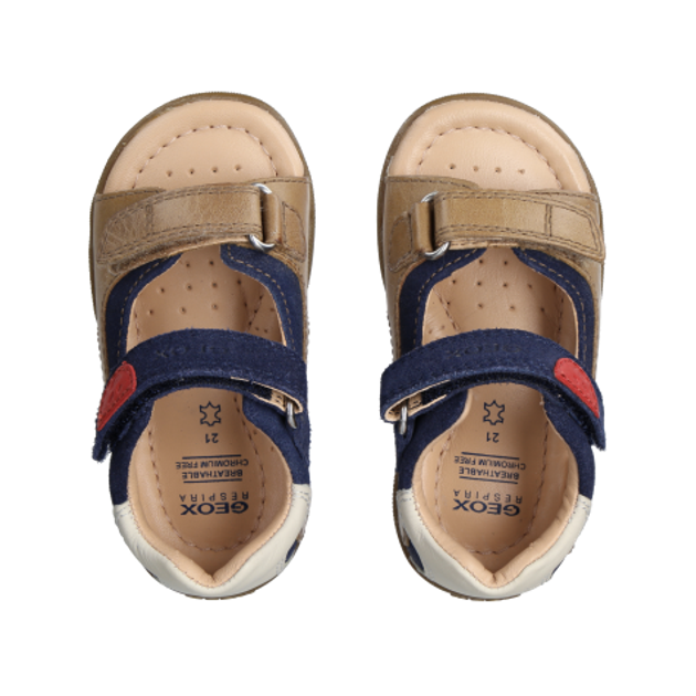 GEOX SANDAL MACCHIA Sandalen in blau