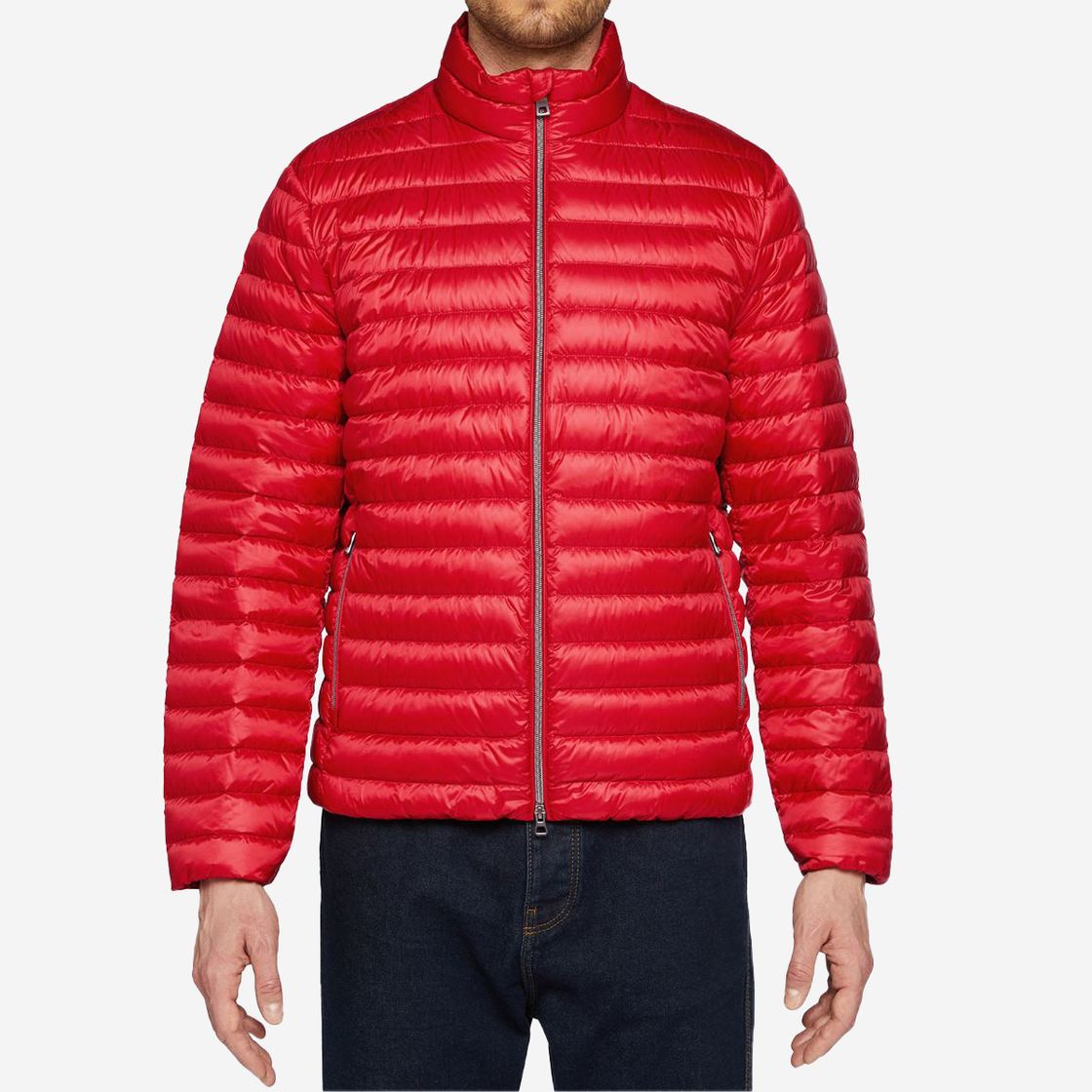 Geox WARRENS SHORT JKT - Rot - Frontansicht