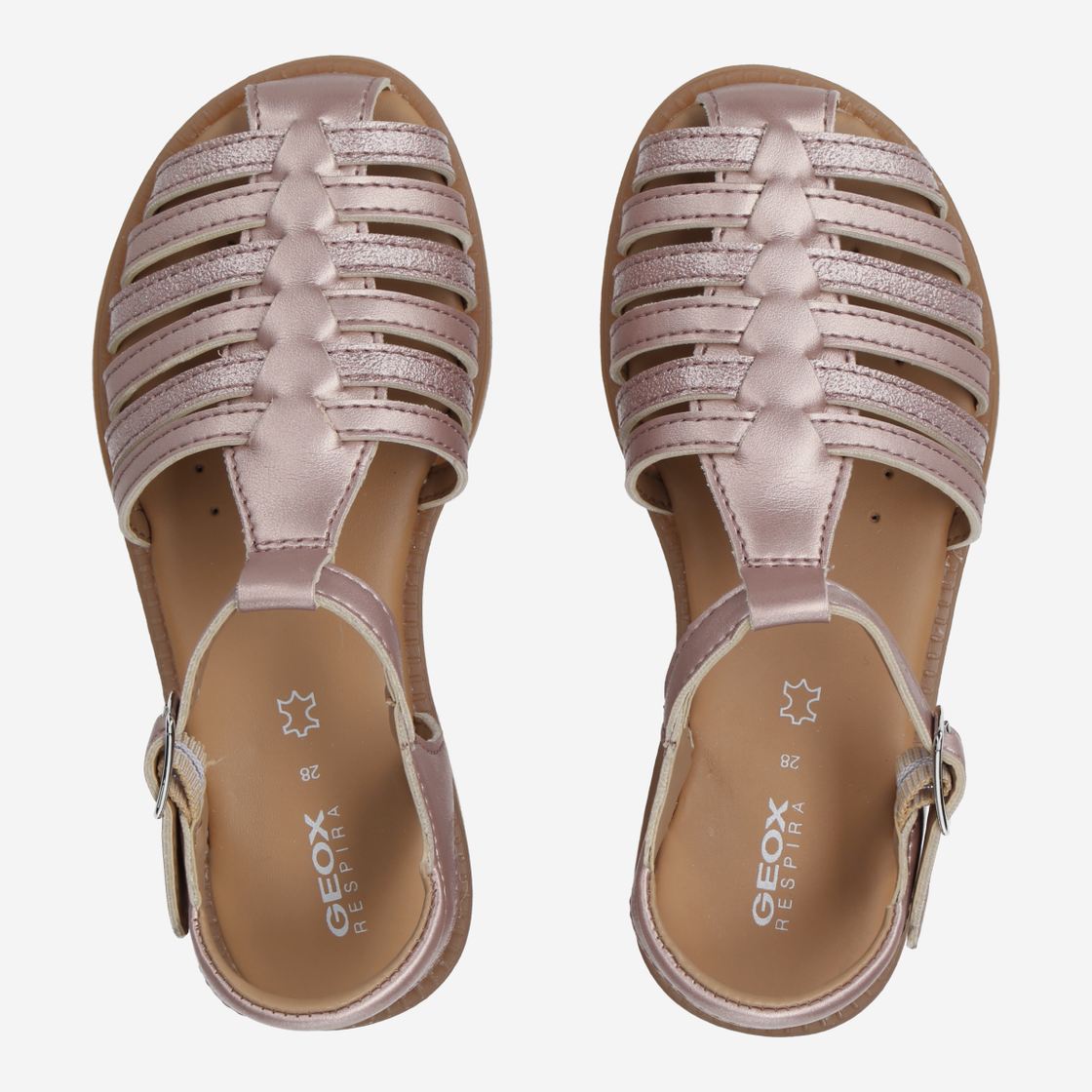 Geox KARLY GIRL - Rosé/ Gold - Sohle