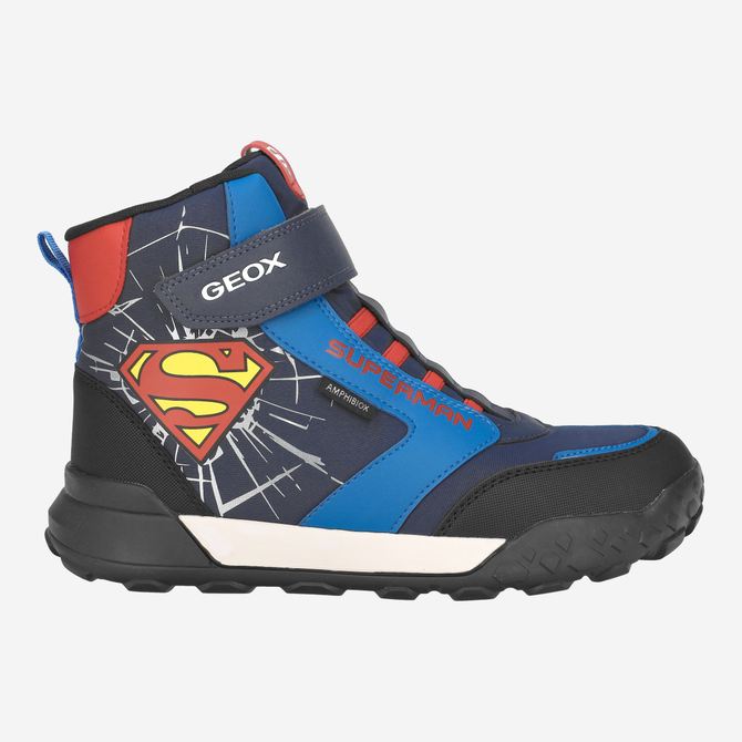 Geox TREKKYUP - Blau, kombiniert - Rückansicht