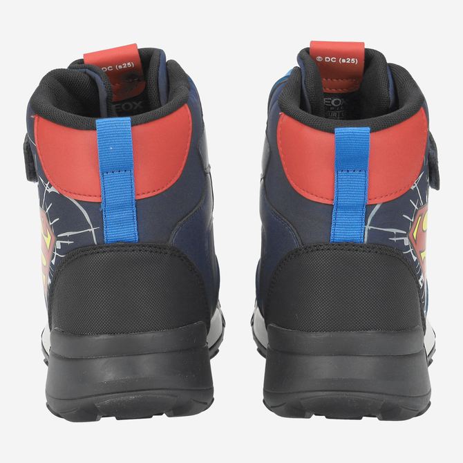 Geox TREKKYUP - Blau, kombiniert - Seitenansicht