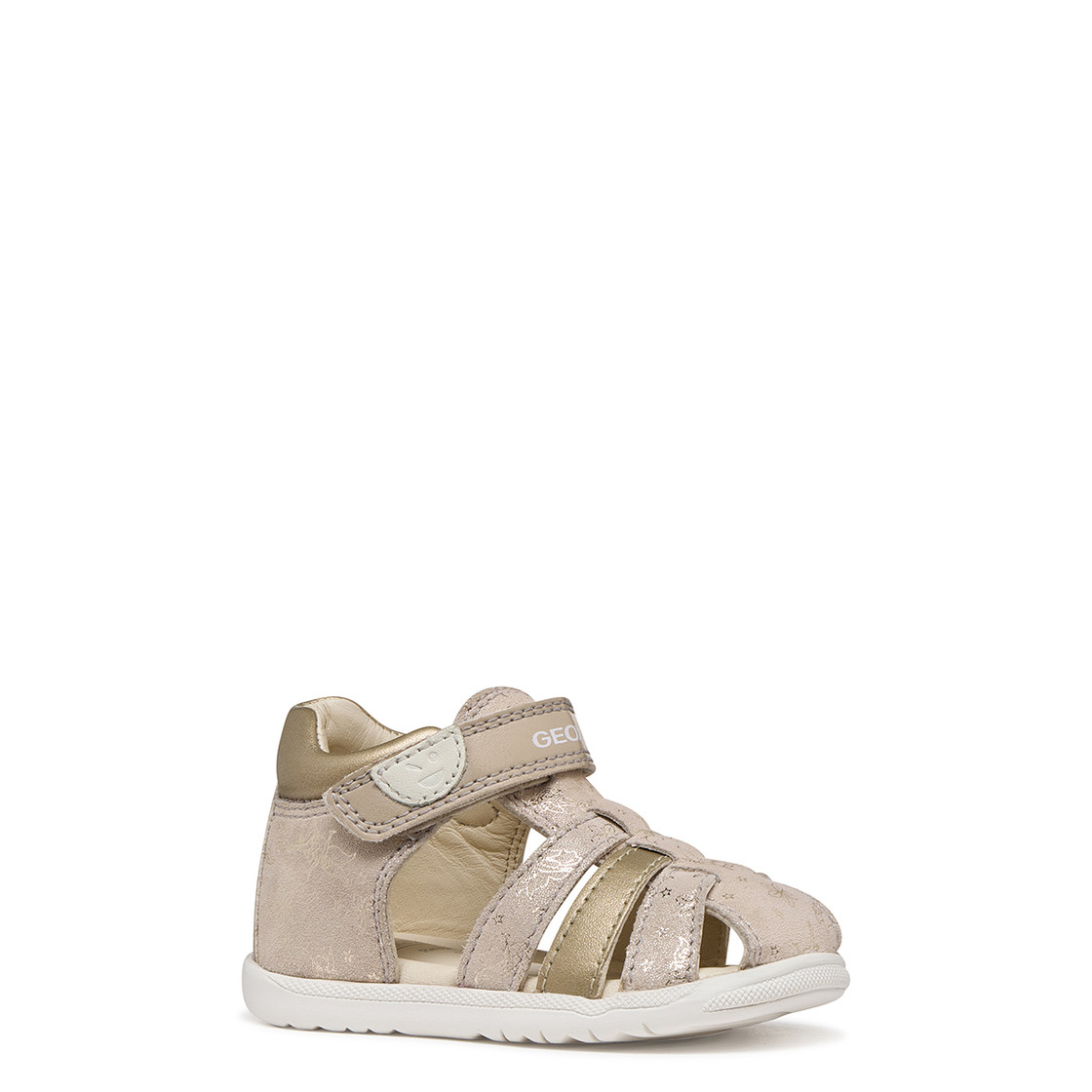 Geox MACCHIA - Beige, metallik - Frontansicht